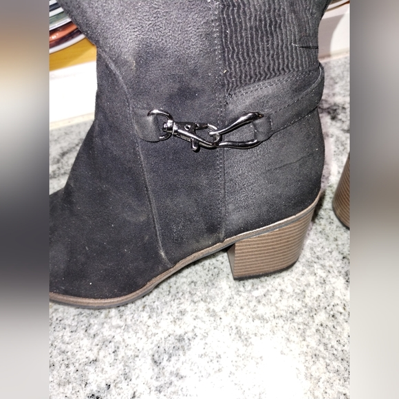 Sonoma black faux suede boots size 9 1/2 - Picture 7 of 9